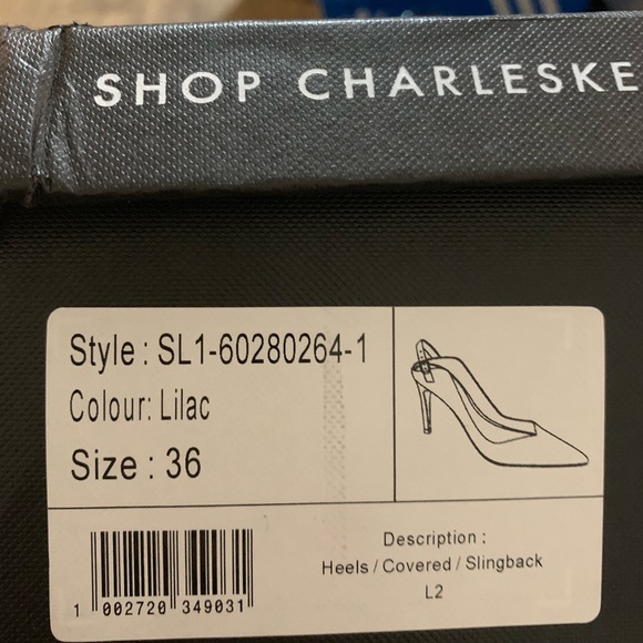 Lavender string back heels - Picture 8 of 8